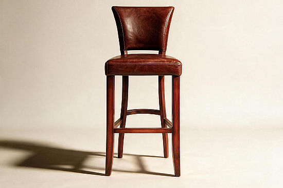 BAR SANDALYESİ KAHVE 48x58x114cm BY-07 VİNTAGE CİGAR 11 - 2