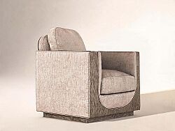 BASTİON TEKLİ KOLTUK VİZON 99x99x90cm 763503-5354FN - 2