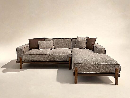 BELT KÖŞE KOLTUK SAĞ KAHVE-BEJ 95x170-280x65cm - 1
