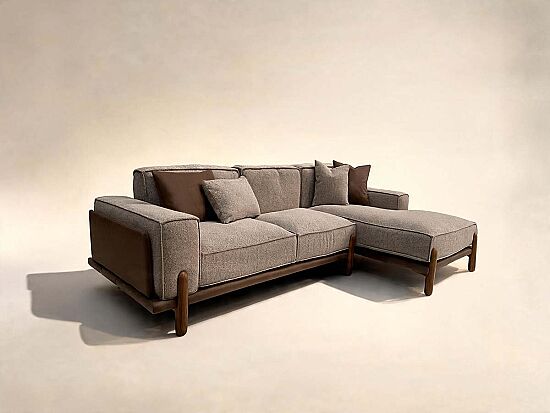 BELT KÖŞE KOLTUK SAĞ KAHVE-BEJ 95x170-280x65cm - 3
