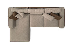 BELT KÖŞE KOLTUK SOL KAHVE-BEJ 95x170-280x65cm - 3