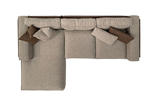 BELT KÖŞE KOLTUK SOL KAHVE-BEJ 95x170-280x65cm - 3