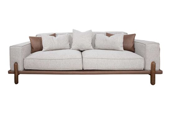 BELT ÜÇLÜ KOLTUK KAHVE-BEJ 90x240x80cm - 1