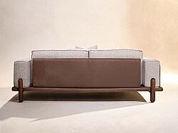 BELT ÜÇLÜ KOLTUK KAHVE-BEJ 90x240x80cm - 3
