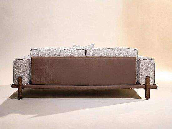 BELT ÜÇLÜ KOLTUK KAHVE-BEJ 90x240x80cm - 3