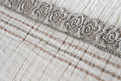 BENARD NEVRESİM TAKIMI 200X220 4 PRC ECRU-HAKİ - 4