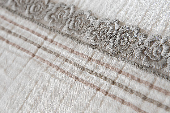 BENARD NEVRESİM TAKIMI 200X220 4 PRC ECRU-HAKİ - 4