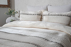 BENARD NEVRESİM TAKIMI 200X220 4 PRC ECRU-HAKİ - 2