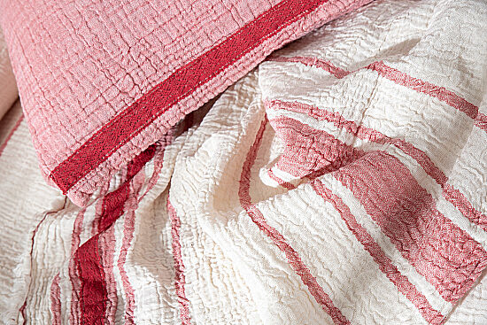 BERLİCA PİKE TAKIMI 240X220 4 PRC ECRU-KIRMIZI - 4