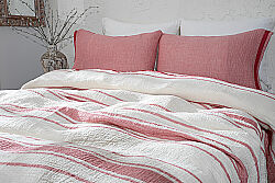 BERLİCA PİKE TAKIMI 240X220 4 PRC ECRU-KIRMIZI - 2