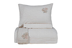 BERLİNCA NEVRESİM TAKIMI 200X220 4 PRC ECRU-TAŞ - KERVAN