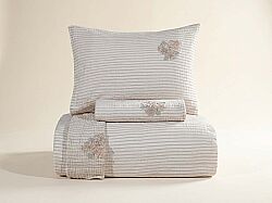 BERLİNCA NEVRESİM TAKIMI 200X220 4 PRC ECRU-TAŞ - KERVAN
