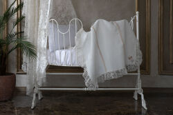 BEYBİS BEBEK 95X120 PIKE TAKIMI 3 PRC BEYAZ - KERVAN