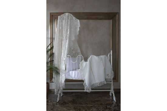BEYBİS BEBEK 95X120 PIKE TAKIMI 3 PRC BEYAZ - 6