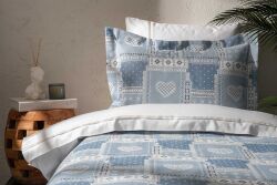 BİEN PİKE-YATAK ÖRTÜSÜ 170x240 2 PRC MAVİ - KERVAN