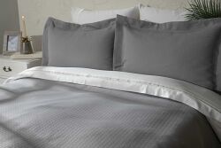 BIGA PİKE-YATAK ÖRTÜSÜ 240x250 3 PRC GRİ - 2