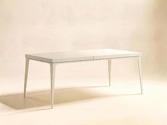 BLANC DİKDÖRTGEN YEMEK MASASI KREM 112x256x76cm 289220-1040 - 1
