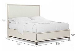 BLANC YATAK KREM 205.11x219.08x165.1cm 289136-1040 - 4
