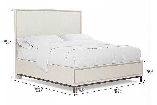 BLANC YATAK KREM 205.11x219.08x165.1cm 289136-1040 - 4