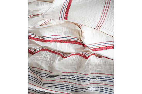 BLENCA NEVRESİM TAKIMI 200X220 4 PRC ECRU-KIRMIZI - 4