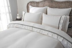 BLOSSOM NEVRESİM TAKIMI 200X220 CK 6 PRC EKRU-YEŞİL - NEVRESİM TAKIMI