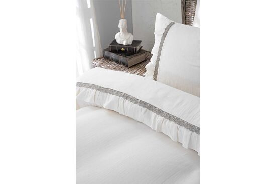 BLOSSOM NEVRESİM TAKIMI 200X220 CK 6 PRC EKRU-YEŞİL - 6