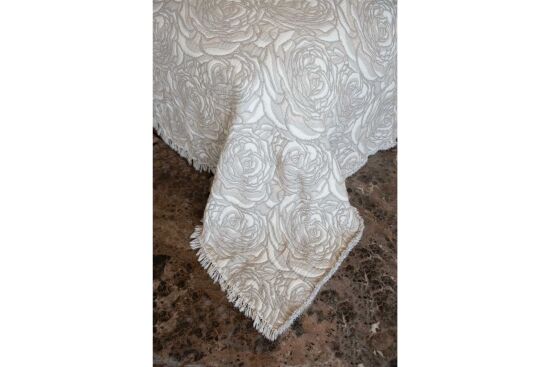 BLOSSOM YATAK ÖRTÜSÜ ÇK. 260X260 CM EKRU-YEŞİL - 4