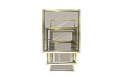 BOMBAY FİT 3 LÜ ZİGON SEHPA 45X52X60 CM ESKİTME - 5