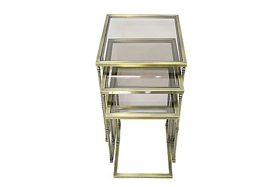 BOMBAY FİT 3 LÜ ZİGON SEHPA 45X52X60 CM ESKİTME - 7