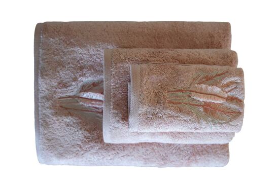 BOMONTİ HAVLU 30X50 TÜY NAKIŞLI KREMİT RENK - 5
