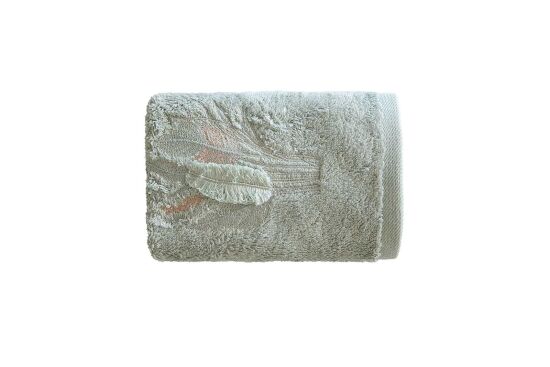 BOMONTİ HAVLU 30X50 TÜY NAKIŞLI YEŞİL RENK - 1