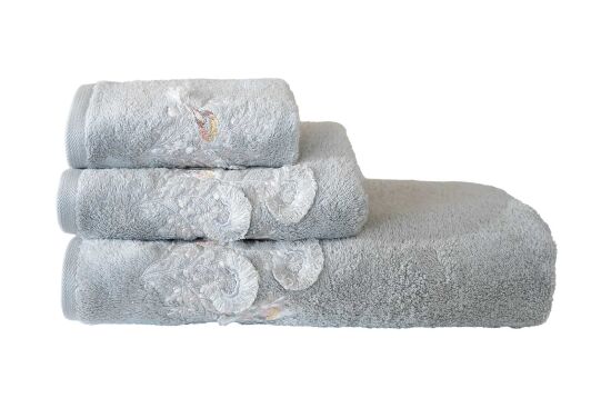 BOMONTİ HAVLU 50X90 KUŞ NAKIŞLI YEŞİL RENK - 4