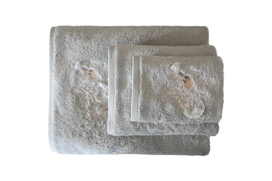 BOMONTİ HAVLU 50X90 KUŞ NAKIŞLI YEŞİL RENK - 5
