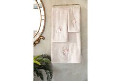 BOMONTİ HAVLU 50X90 TÜY NAKIŞLI TAŞ RENK - 6
