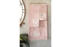 BOMONTİ HAVLU 90X150 KUŞ NAKIŞLI KREMİT RENK - 6