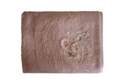 BOMONTİ HAVLU 90X150 KUŞ NAKIŞLI KREMİT RENK - VÜCUT HAVLUSU