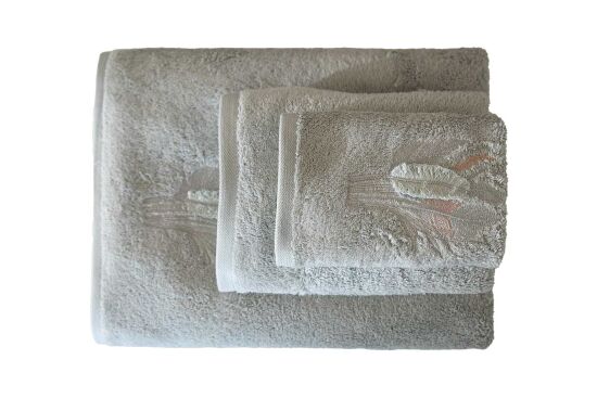 BOMONTİ HAVLU 90X150 TÜY NAKIŞLI YEŞİL RENK - 5