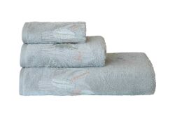 BOMONTİ HAVLU 90X150 TÜY NAKIŞLI YEŞİL RENK - 4