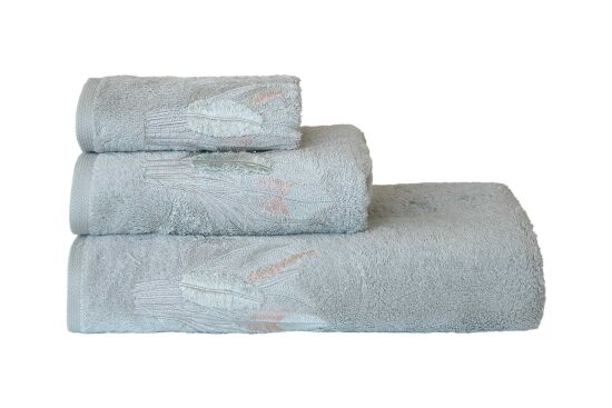 BOMONTİ HAVLU 90X150 TÜY NAKIŞLI YEŞİL RENK - 4
