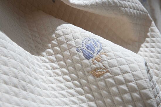 BONİSSA DANTELLİ PİKE-YATAK ÖRTÜSÜ 240x250 KREM-MAVİ - 3