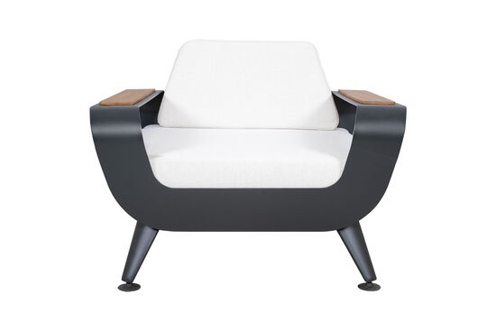 BREEZE TEKLI KOLTUK ANTRASIT-KREM 88x101x80cm (ESİNTİ) EMBO 101 - 1