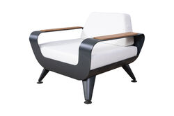 BREEZE TEKLI KOLTUK ANTRASIT-KREM 88x101x80cm (ESİNTİ) EMBO 101 - 2