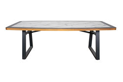BREEZE YEMEK MASASI ANTRASIT 110x225x76cm (6 KISILIK) (ESİNTİ) - KERVAN