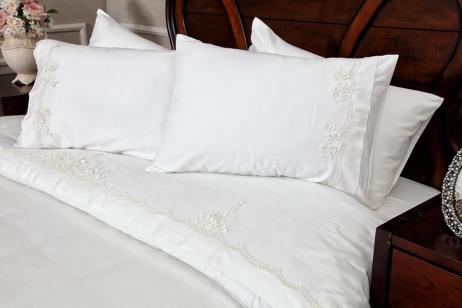 BRIZZA NEVRESIM TAKIMI KREM CK.200x220cm 6 PRC Kervan