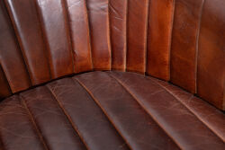 BRUCE BERJER DERİ KAHVE 82x81x76cm C0283-1D B218 NEWARK DARK BROWN - 4