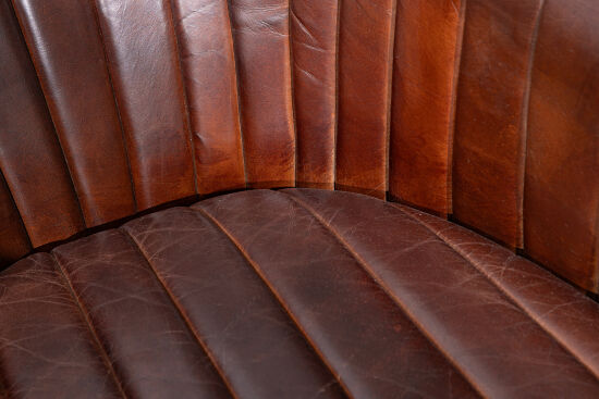 BRUCE BERJER DERİ KAHVE 82x81x76cm C0283-1D B218 NEWARK DARK BROWN - 4