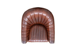 BRUCE BERJER DERİ KAHVE 82x81x76cm C0283-1D B218 NEWARK DARK BROWN - 3