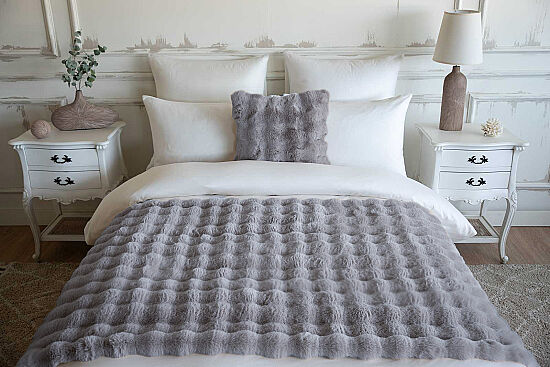 BUBBLE YATAK ŞALI 100X240 ANTRASIT - 2