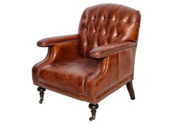 C0202-1D DIRAND DERI BERJER KAHVE 77x90x89cm - KERVAN