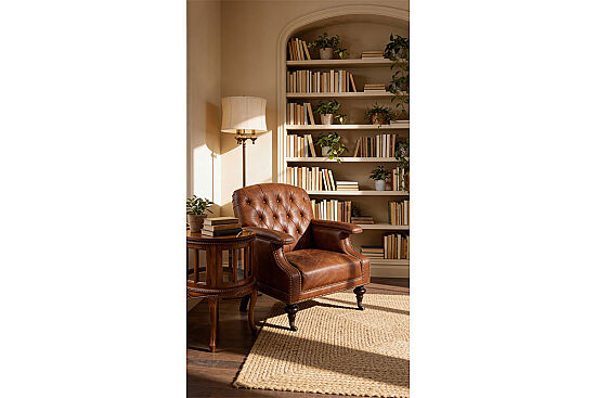 C0202-1D DIRAND DERI BERJER KAHVE 77x90x89cm - 3